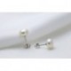 Motbegit Sterling Silver Pearl Studs Earrings for Women