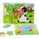 MEHISEY Wooden Puzzles for Toddlers 2-5 Years Old (5 Pack)