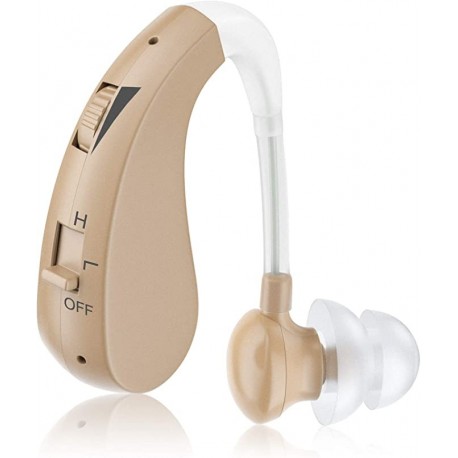 NIEJIX Rechargeable Digital Hearing Amplifiers, Personal Sound Enhancers Fit Both Ears for Seniors and Adults, Hearing Aid Cleaning Brushes Included