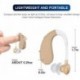 NIEJIX Rechargeable Digital Hearing Amplifiers, Personal Sound Enhancers Fit Both Ears for Seniors and Adults, Hearing Aid Cleaning Brushes Included