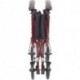 Lonruf Aluminum Transport Chair, 19", Red