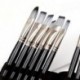 SoaKoa Paint Brushes Set, 15 Pcs Professional Artist Paintbrushes w/Travel Case and Palette Knife for Acrylic Watercolor nail art,black 