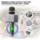 ZHUOAI Wireless Bluetooth Microphone, 4 in 1 Portable Handheld Karaoke Mic Speaker Recorder