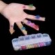 BELLAXIXI Nail Art Natural Real Dried Flowers 3D Art DIY Manicure Sticker Accessories 12 Colors