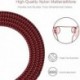 Depumax USB Type C Cable 3A Fast Charging,Four Packs Double Nylon Braided, Compatible with Samsung Galaxy S10 S10E, Z Flip, etc.