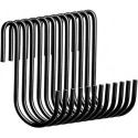 Teakddha 12pcs s-Hooks Hooks for Hat-Hanging Metal Hooks for Hanging Plants Stainless Steel s Hooks s Shaped Hooks Clothes Racks for Hanging Clothes Wall Hooks for Hanging