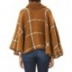 PATRICK STYLE Women's Sweater Turtleneck Pullover Wrap Poncho Sweater