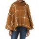 PATRICK STYLE Women's Sweater Turtleneck Pullover Wrap Poncho Sweater