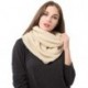 LEPGIFE Women's Winter Knit Infinity Scarf Fashion Thick Warm Circle Loop Scarves