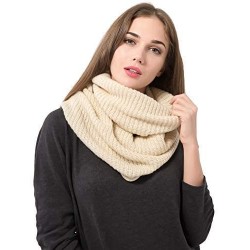 LEPGIFE Women's Winter Knit Infinity Scarf Fashion Thick Warm Circle Loop Scarves
