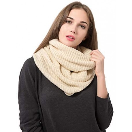 LEPGIFE Women's Winter Knit Infinity Scarf Fashion Thick Warm Circle Loop Scarves