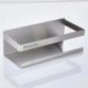Hinpote Toilet Paper Holder Shelf, Bathroom Tissue Roll Holder with Phone Shelf, 5 Inch 304 Stainless Steel Tissue Paper Dispenser, Brushed Finished Wall Mount, TPH202-BN-T