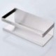 Hinpote Toilet Paper Holder Shelf, Bathroom Tissue Roll Holder with Phone Shelf, 5 Inch 304 Stainless Steel Tissue Paper Dispenser, Brushed Finished Wall Mount, TPH202-BN-T