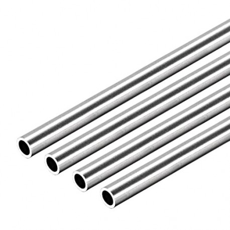 MaxLite 304 Stainless Steel Round Tubing 6mm OD 0.8mm Wall Thickness 250mm Length Seamless Straight Pipe Tube 4 Pcs