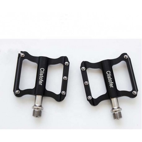 clistofer Mountain Bike Pedals Universal Bicycle Platform Flat Pedals Cycling Sealed Bearing Aluminum Alloy Pedals for BMX MTB 9/16 Inch