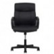 Hciszl Collection Bonded Leather Executive Chair with Arms, in Black 