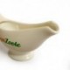 LeaZoole Gravy Boat with Ceramic Tray, 1 PC 8 oz Easy Pour White Gravy Boat with Saucer Stand for Salad Dressings, Milk,Broth, Creamer and More/ Microwave & Dishwasher Safe
