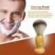 LeaZoole Hand Crafted Shaving Brush for Men, Professional Hair Salon Tool with Hard Wood Handle Gifts for Men