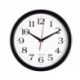 Azurastone Black Wall Clock Silent Non Ticking - 10 Inch Quality Quartz Battery Operated Round Easy to Read Home/Office/Classroom/School Clock