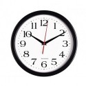 Azurastone Black Wall Clock Silent Non Ticking - 10 Inch Quality Quartz Battery Operated Round Easy to Read Home/Office/Classroom/School Clock