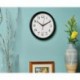 Azurastone Black Wall Clock Silent Non Ticking - 10 Inch Quality Quartz Battery Operated Round Easy to Read Home/Office/Classroom/School Clock
