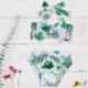 gracegift   Baby Girls 2Pcs Bikini Swimsuits Halter Tube Top Floral Bottom Bowknot Bathing Suits Beach  Summer Outfits