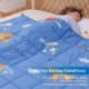 Ferdeh 5 lbs Weighted Blanket for Kids | 36"x48" | Weighted Blanket with 100% Cotton Premium Glass Beads | Perfect for Toddler Children from 30 to 60 lbs, Blue Airplane