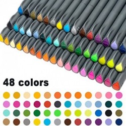 ZIDLID Journal Planner Pens, Journaling Marker Fine Line Point Pens for Bullet Drawing Writing Notetaking Coloring Book Sketching Calendar Art Projects Office School Supplies,48 Colored Pens
