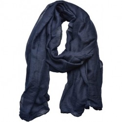 SIYIHW Women's Cotton Scarves Lady Light Soft Fashion Solid Scarf Wrap Shawl