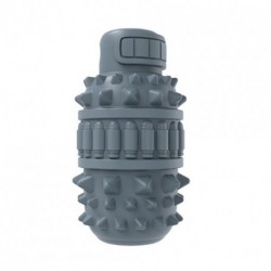 zangaopet  Dog Toy - Durable Rubber Grenade Shaped Dog Chew Toy - Treat Dispenser - Fetch Toy - Slow Feeder - Soft Puppy Material for Teething Pups - Made in CHINA