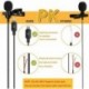 Omotovic Microphone Professional for iPhone Lavalier Lapel Omnidirectional Condenser Mic Phone Audio Video Recording Easy Clip-on Lavalier Mic for YouTube, Interview, Conference for iPhone/iPad/iPod (6.6ft)