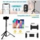 Omotovic 62" Phone Tripod Accessory Kits, Camera & Cell Phone Tripod Stand with Bluetooth Remote and Universal Tripod Head Mount, Perfect for Selfies/Video Recording/Vlogging/Live Streaming