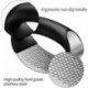 COCEW Garlic Press Rocker, Stainless Steel Garlic Mincer Crusher Professional Kitchen Gadgets Garlic Chopper with Ergonomic Handle, Silicone Garlic Peeler