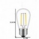 BWEALT Vintage S14 LED Light Bulbs, 2W 200 Lumens 2700K Warm White Waterproof Dimmable Bulb Great for Outdoor String Lights, 30 Pack
