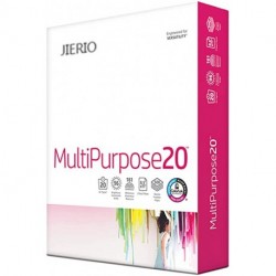 JIERIO Printer Paper 8.5x11 MultiPurpose 20 lb 1 Ream 500 Sheets 96 Bright Made in USA FSC Certified Copy Paper JIERIO Compatible 112000R