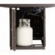 Olmia  Outdoor Wicker Patio Propane Gas Fire Pit 