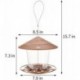 Aendu  Bird Feeders for Outside,Squirrel Proof Birds Feeder(Brown)