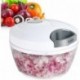 Aendu  Hand operated food grinders,Portable Mini Garlic Grinder ,  Manual Food Processor Portable Speed Vegetable Cutter for Veggies