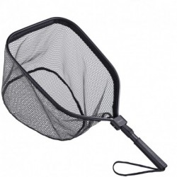Doern  Fishing nets,Catch and Release Ruber Coating Net - Foldable Fishing Nets Freshwater