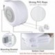 Doern  Clothesline,Retractable Clothesline, Wall-Mounted Portable Easy Installation Washing Lines Rope (98FT White)