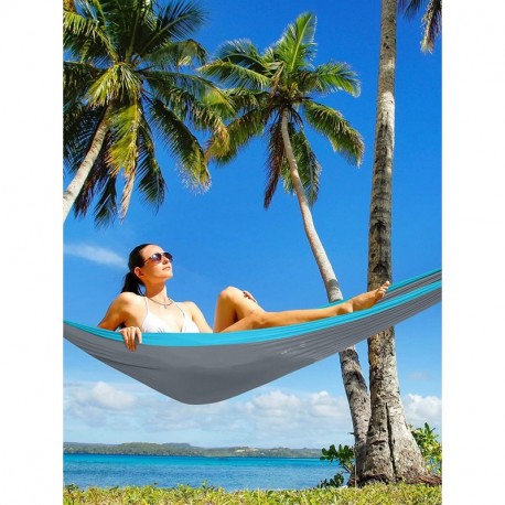 Kaen  Hammocks,Lightweight Nylon Parachute Hammocks,Camping Hammock Double & Single Portable Hammocks with 2 Tree Straps