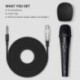 GYFJE  Microphones,Metal Handheld Mic Compatible for Karaoke Singing, Speech, Wedding and Outdoor Activity