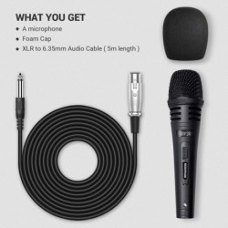 GYFJE  Microphones,Metal Handheld Mic Compatible for Karaoke Singing, Speech, Wedding and Outdoor Activity