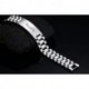 senchoy  Stainless steel jewelry bracelets,Masculine Watch Band Stainless Steel Link Bracelet