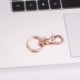 Senauto  Swivel Snap Hooks with Key Rings Key Chain Set, Rose Gold