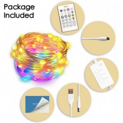 THMAIL   Music Sync Rope Waterproof String Lights- Remote Blueteeth App Control String lights for festive decoration