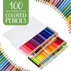 Edibleink 100 Colored Pencils, Adult Coloring, Gift