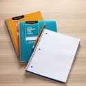 Qunlight College Ruled Wirebound Spiral Notebook, 70 Sheet - 5-Pack, Assorted Sunburst Pattern Colors