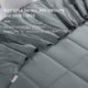Sarmog Grey Down Alternative Comforter Duvet Insert,100% Bamboo Viscose Shell ,8 Corner Tabs