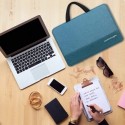Jenniferstruggles  Bags adapted for laptops-15.6 inch Laptop Case,Water Resistant Handle Carrying Computer Bag,Teal